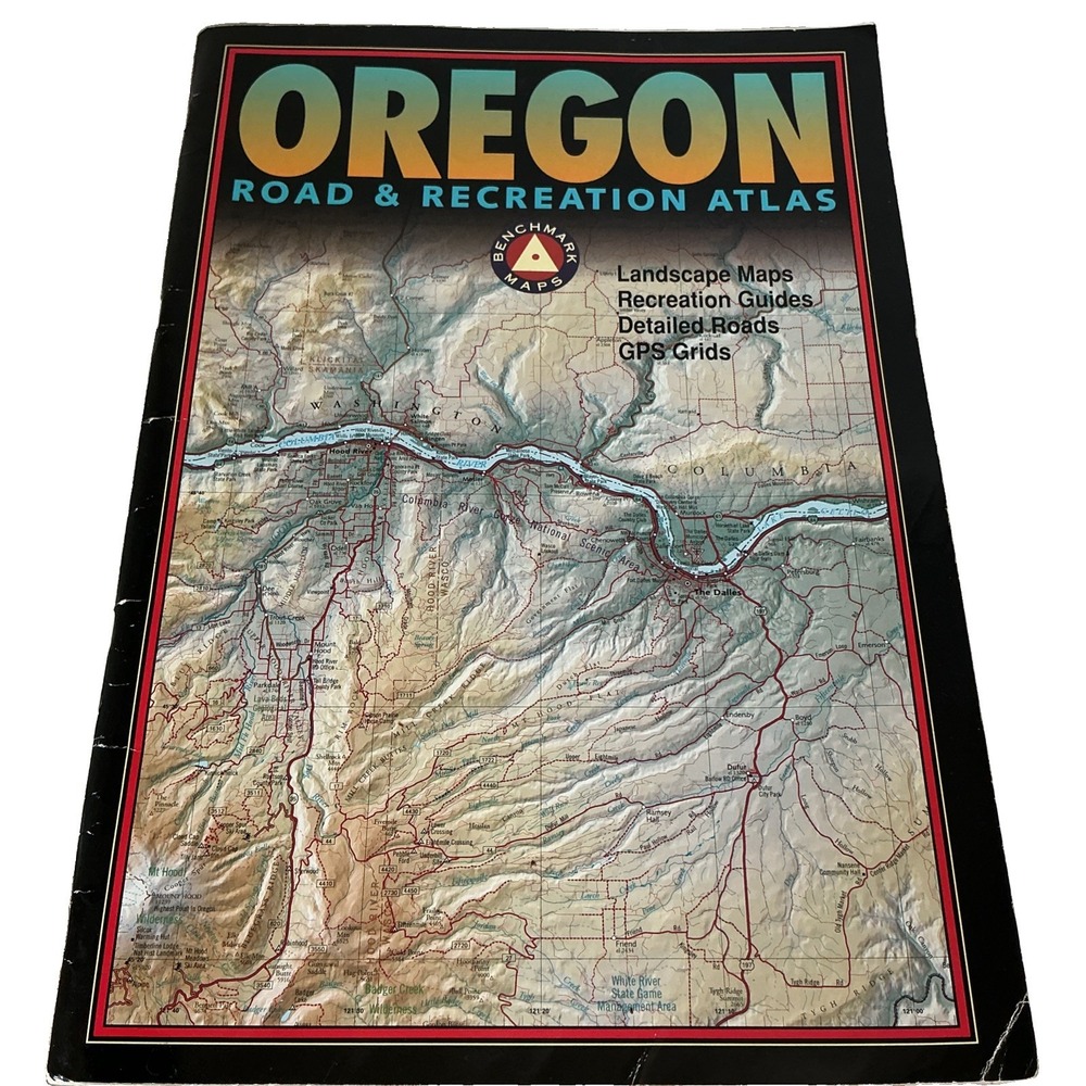 Benchmark Oregon: Road & Recreation Atlas - Vintage 1998 Edition by Stuart Allan